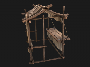 Stall Cotton 3D Model