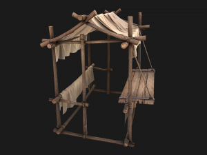 Stall Cotton 3D Model