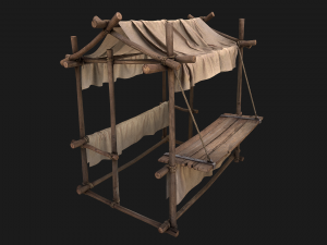 Stall Cotton 3D Model
