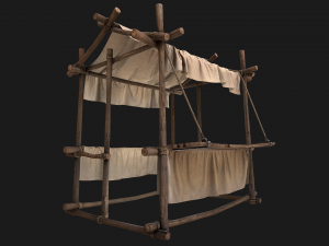 Stall Cotton 3D Model