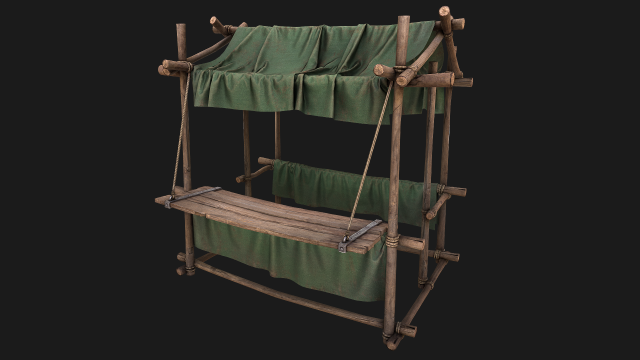 Military Tent Market Stall 3D Model .c4d .max .obj .3ds .fbx .stl .blend 