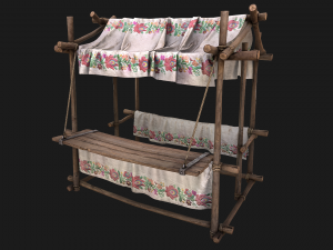 Market Stalls Ornament Tent 3D Model