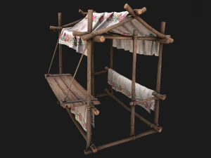 Market Stalls Ornament Tent 3D Model