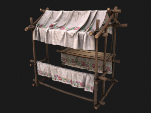Market Stalls Ornament Tent Model 3D