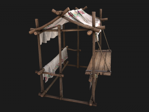 Market Stalls Ornament Tent Model 3D