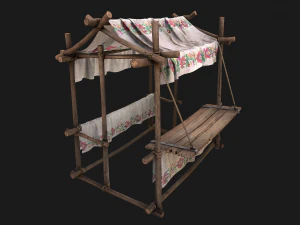 Market Stalls Ornament Tent 3D Model
