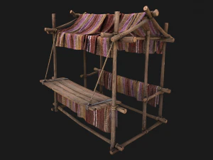 Street Stall Purple 3D Model