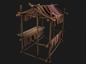 Street Stall Purple Modelo 3D