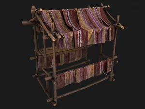 Street Stall Purple 3D Model