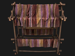 Street Stall Purple 3D Model