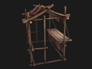 Street Stall Purple 3D Model