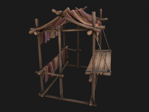 Street Stall Purple Modelo 3D
