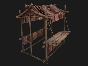 Street Stall Purple 3D Model