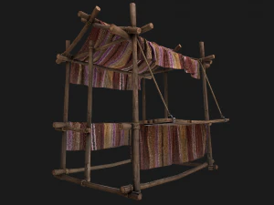 Street Stall Purple 3D Model