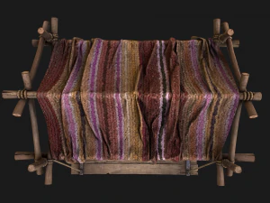 Street Stall Purple 3D Model