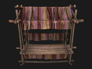 Street Stall Purple 3D Model