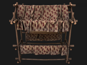 Market Tents Red Dots Modèle 3D