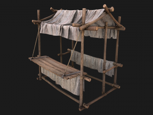 Market Tent White 3D Model