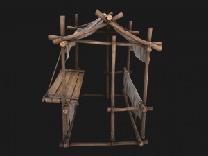 Market Tent White 3D Model