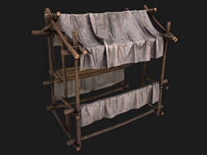 Market Tent White 3D Model