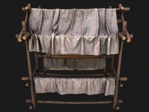 Market Tent White 3D Model