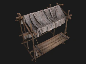 Market Tent White 3D Model