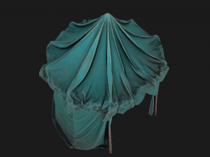 Cylindrical Tent Market Stalls 3Dモデル