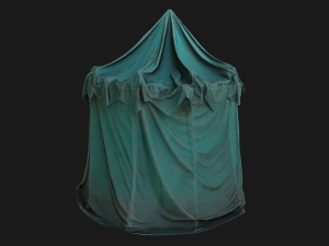 Cylindrical Tent Market Stalls 3Dモデル