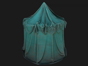 Cylindrical Tent Market Stalls 3Dモデル