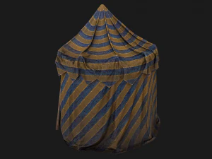 Medieval Circus Tent Market Stall 3D Model