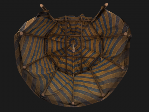 Medieval Circus Tent Market Stall Modèle 3D