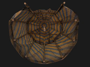 Medieval Circus Tent Market Stall 3D Model
