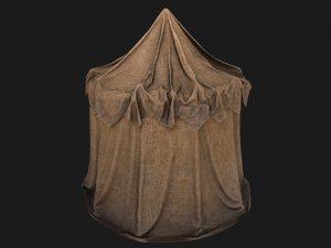 Market Stalls Cylindrical Tent Modèle 3D