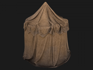 Market Stalls Cylindrical Tent Modèle 3D