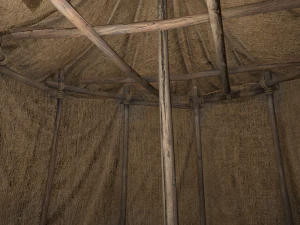 Market Stalls Cylindrical Tent 3D Model