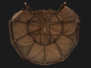 Cylindrical Tent Market Stall Old Modelo 3D