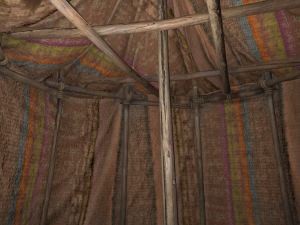 Cylindrical East Tent Market Stalls 3D 모델
