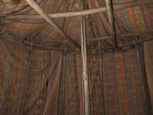 Cylindrical East Tent Market Stalls 3D Model