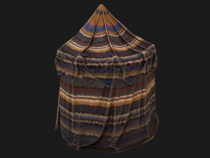 Cylindrical Nomad Tent Market Stall 3D Модель