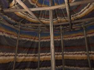 Cylindrical Nomad Tent Market Stall 3D Модель