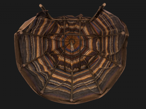 Cylindrical Nomad Tent Market Stall 3D Модель