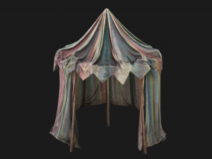 Medieval Circus Tent Market Stall 3D Модель