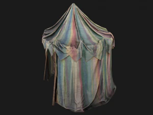 Medieval Circus Tent Market Stall 3D Model