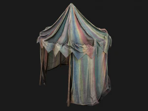 Medieval Circus Tent Market Stall 3D Model