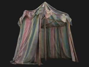Medieval Circus Tent Market Stall 3D Модель