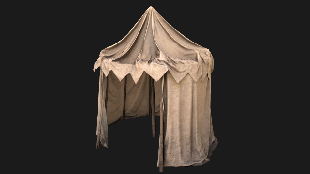 Cotton Tent Market Stalls 3D 모델 .c4d .max .obj .3ds .fbx .stl .blend 