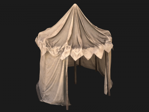 Cotton Tent Market Stalls 3D 모델