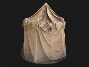 Cotton Tent Market Stalls 3D 모델