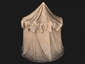 Cotton Tent Market Stalls 3D 모델