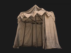 Cotton Tent Market Stalls 3D 모델